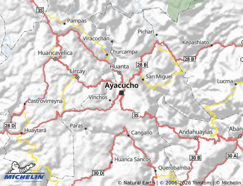 MICHELIN Ayacucho map - ViaMichelin