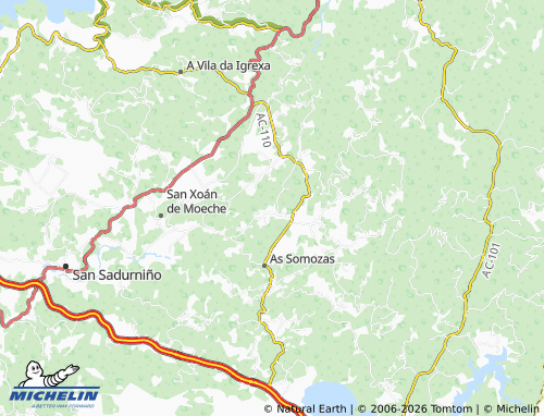 MICHELIN Carracedo map - ViaMichelin