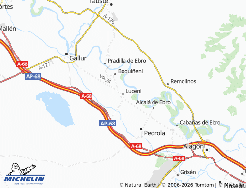 Mapa MICHELIN Luceni - ViaMichelin