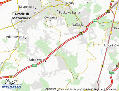 Carte MICHELIN Siestrzeń - ViaMichelin