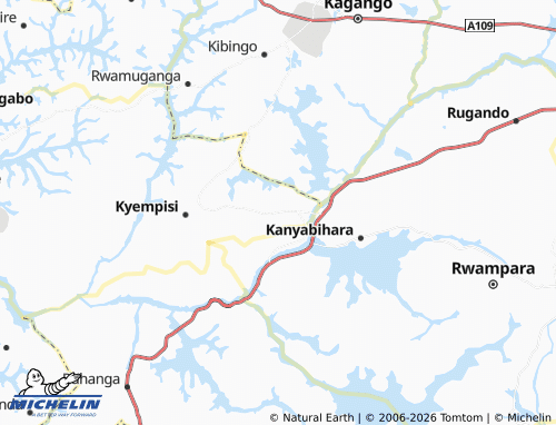 MICHELIN Nyamabare map - ViaMichelin