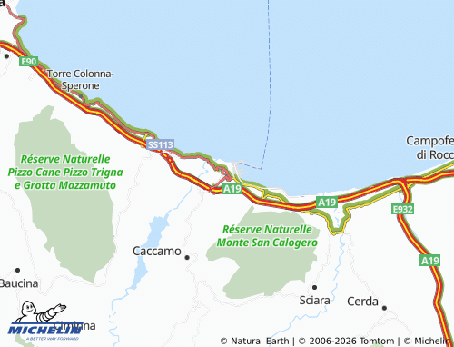 Mapa MICHELIN Termini Imerese - ViaMichelin