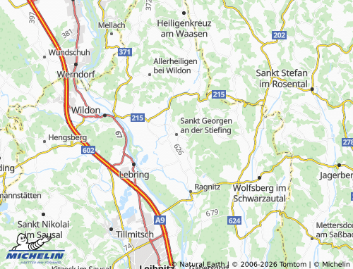 Mapa MICHELIN Sankt Georgen an der Stiefing - ViaMichelin