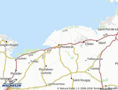Mappa MICHELIN Plouescat - ViaMichelin