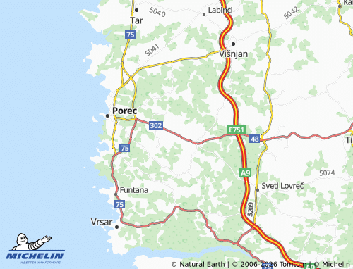 MICHELIN-Landkarte Buići - ViaMichelin