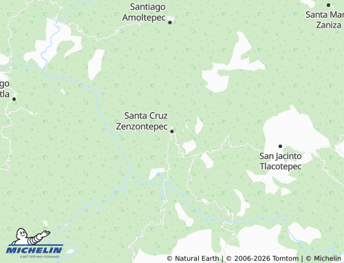 Mappa MICHELIN Santa Cruz Zenzontepec - ViaMichelin