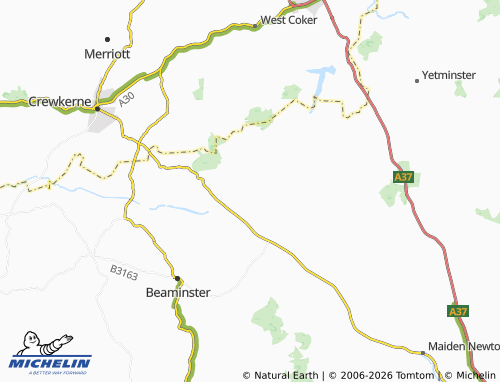 Carte MICHELIN Corscombe - ViaMichelin