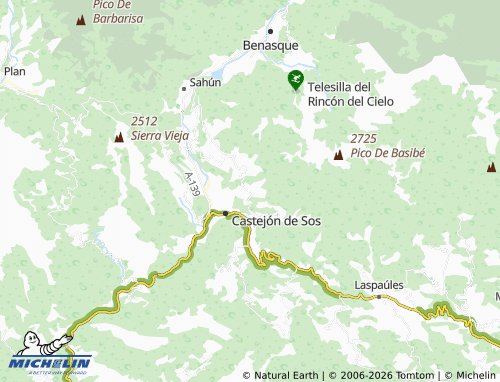 MICHELIN Arasán map - ViaMichelin