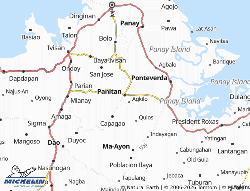 MICHELIN Panitan map - ViaMichelin