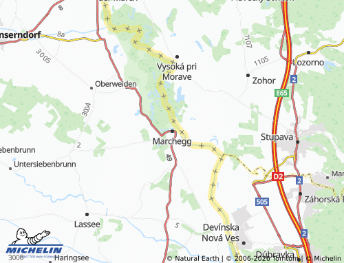 MICHELIN Marchegg map - ViaMichelin
