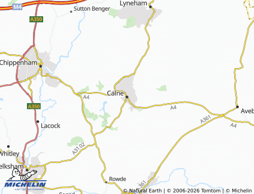 MICHELIN Calne map - ViaMichelin