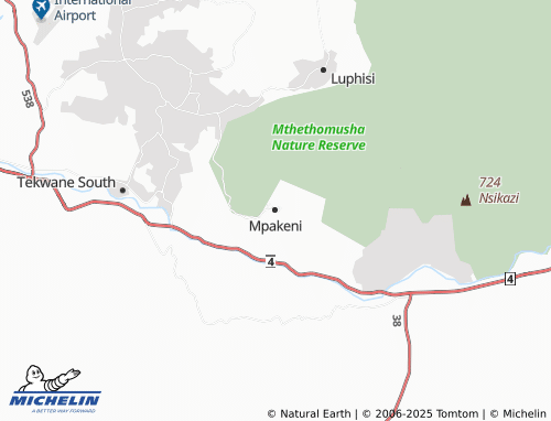 Carte MICHELIN Mpakeni - ViaMichelin