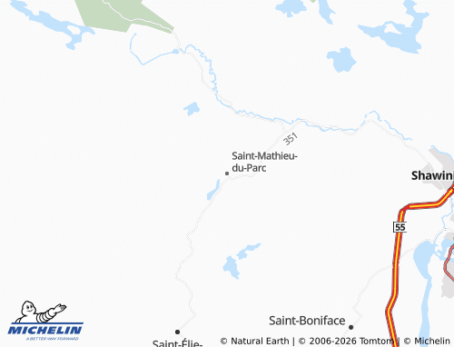 Kaart MICHELIN Saint-Mathieu-du-Parc - ViaMichelin