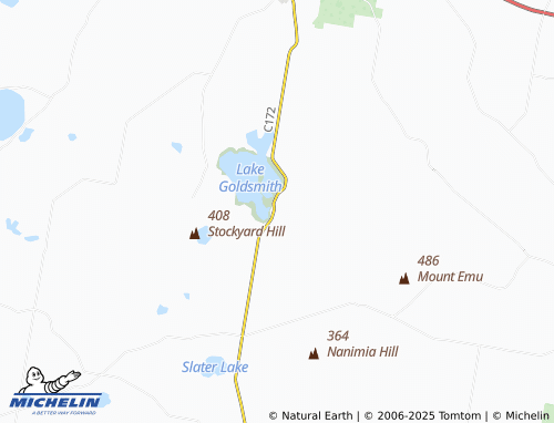 MICHELIN Lake Goldsmith map - ViaMichelin