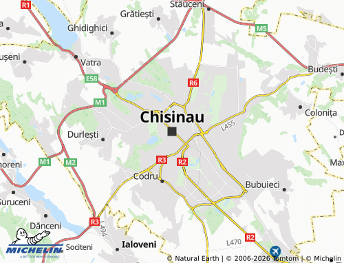 Mapa MICHELIN Chisináu - ViaMichelin