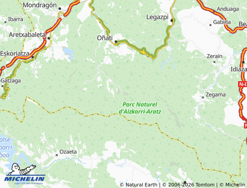 Mapa MICHELIN Arantzazu - ViaMichelin