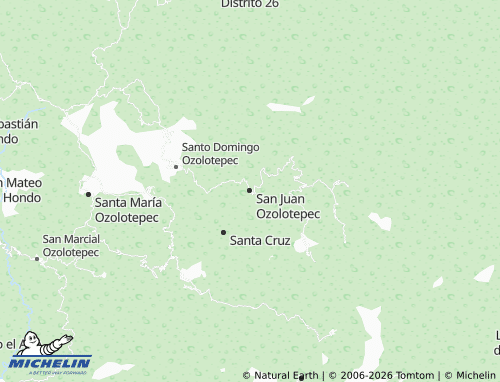 MICHELIN San Juan Ozolotepec map - ViaMichelin