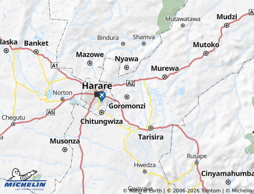 MICHELIN Goromonzi map - ViaMichelin