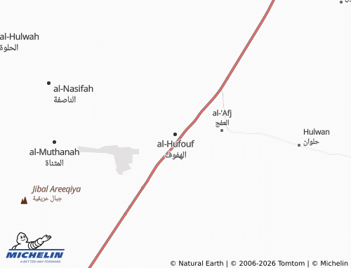 MICHELIN-Landkarte al-Hufouf - ViaMichelin