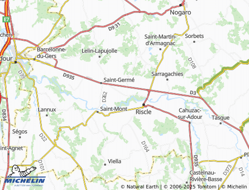 Carte MICHELIN Tarsac - ViaMichelin