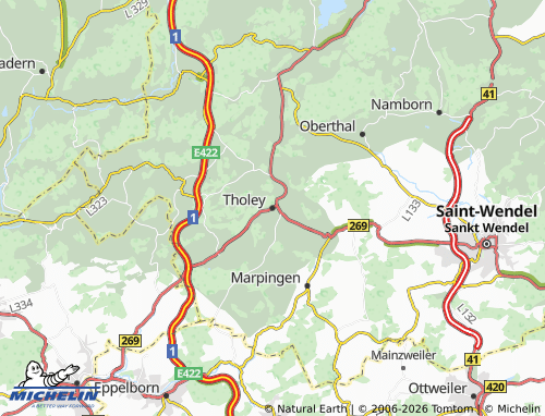 MICHELIN Tholey map - ViaMichelin