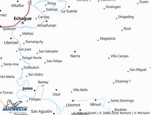 MICHELIN San Carlos map - ViaMichelin