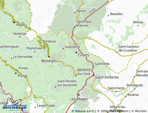 MICHELIN Reboul map - ViaMichelin