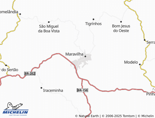 MICHELIN Universitário map - ViaMichelin