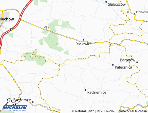 MICHELIN Dziemięrzyce map - ViaMichelin