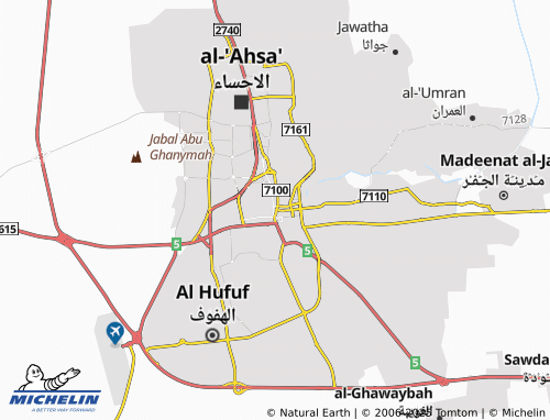 MICHELIN-Landkarte Hay Wasat al-Hufouf al-Tareekhi - ViaMichelin