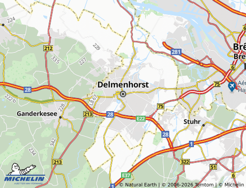 MICHELIN-Landkarte Delmenhorst - ViaMichelin