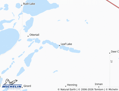 Mapa MICHELIN Leaf Lake - ViaMichelin