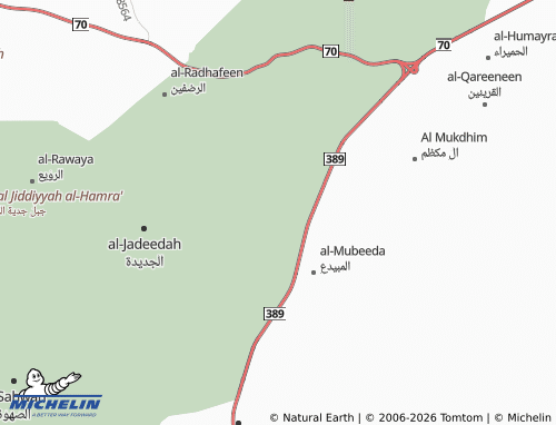 MICHELIN-Landkarte al-Mubdi' - ViaMichelin