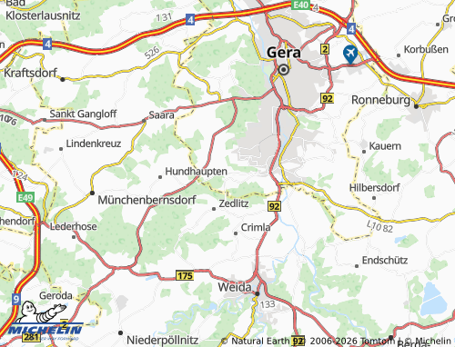 MICHELIN Gorlitzsch map - ViaMichelin