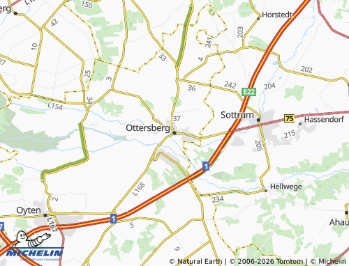 MICHELIN Ottersberg map - ViaMichelin