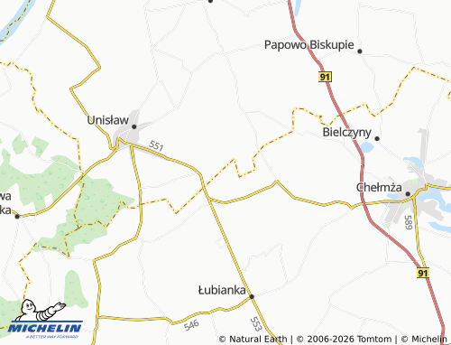 MICHELIN Wybcz map - ViaMichelin