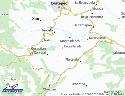 Mapa MICHELIN Piedra Parada - ViaMichelin