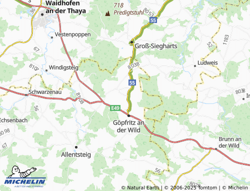 Mapa MICHELIN Almosen - ViaMichelin