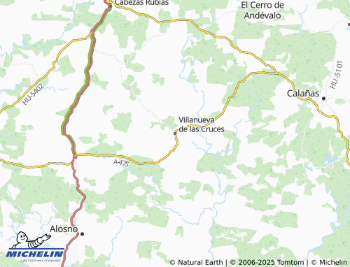 MICHELIN Villanueva de las Cruces map - ViaMichelin