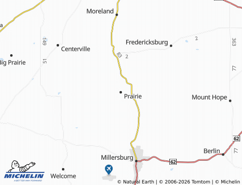 Carte MICHELIN Prairie - ViaMichelin