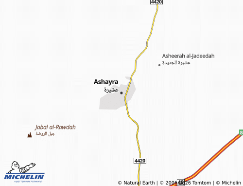 Mappa MICHELIN Ashayrah - ViaMichelin