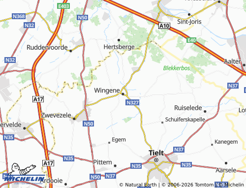 Mappa MICHELIN Wingene - ViaMichelin