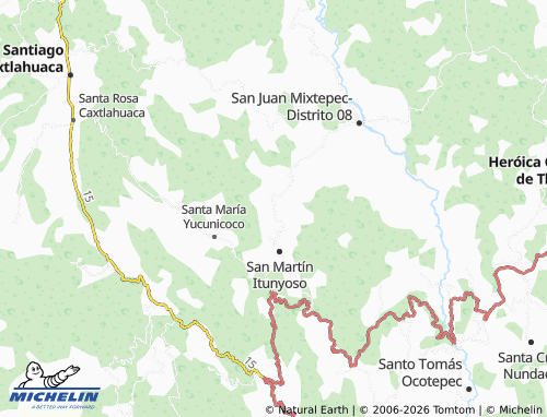 Mappa MICHELIN Santa María Teposlantongo - ViaMichelin