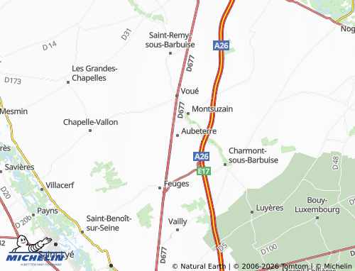 Mappa MICHELIN Aubeterre - ViaMichelin