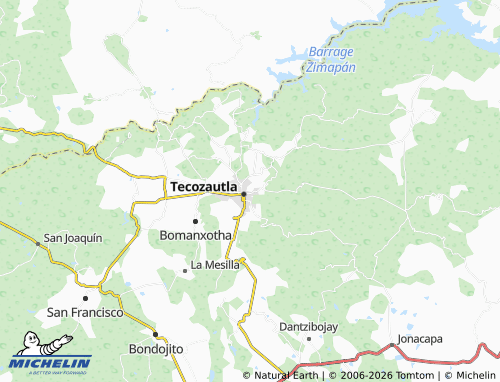 Mappa MICHELIN Hidalgo Norte Sexta Manzana - ViaMichelin