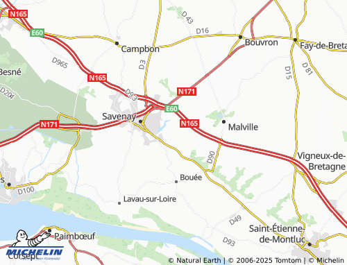 Carte MICHELIN La Gouairie - ViaMichelin