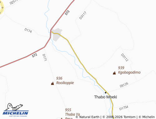 MICHELIN-Landkarte Tshelamake - ViaMichelin