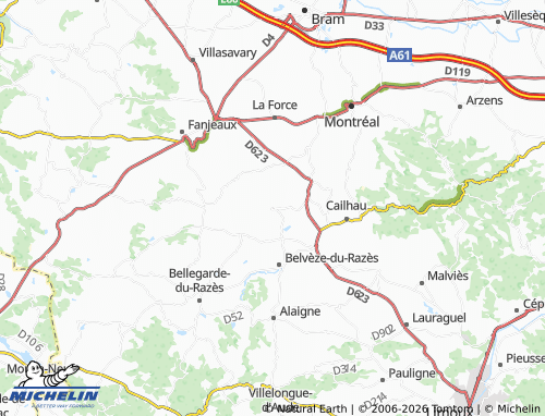 MICHELIN Ferran map - ViaMichelin