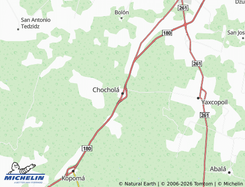MICHELIN Chocholá map - ViaMichelin
