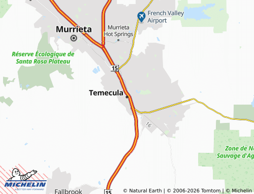 Mappa MICHELIN Temecula - ViaMichelin